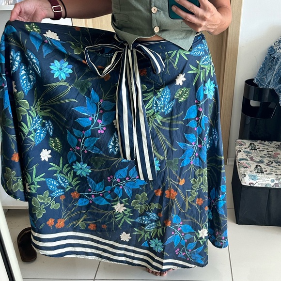 100% cotton Italian maxi skirt - Picture 2 of 7